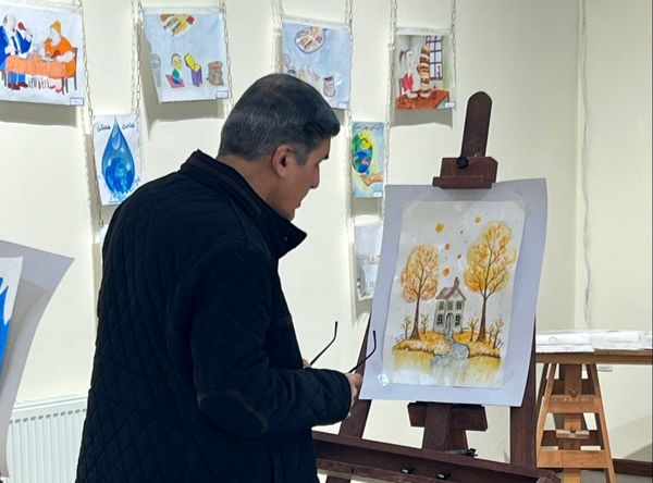 نمایشگاه پرسش مهر مدرسه قدسیه تبریز 