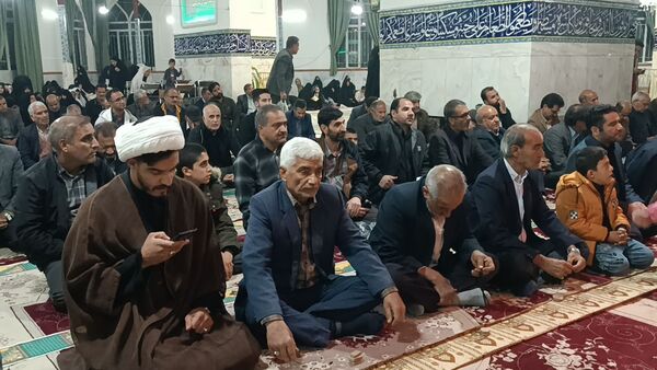 تشییع پیکر شهید گمنام در شهرستان کاشمر 