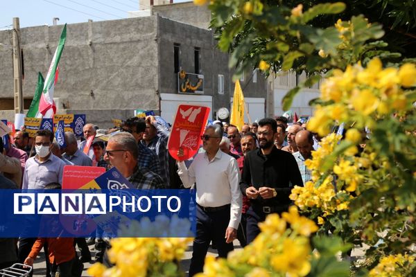 راهپیمایی روز قدس در تنگستان