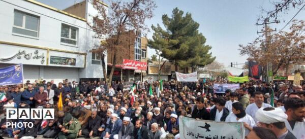 راهپیمایی باشکوه مردم باخرز در روز جهانی قدس، فریاد خونخواهی و آزادی در آخرین جمعه ماه رمضان