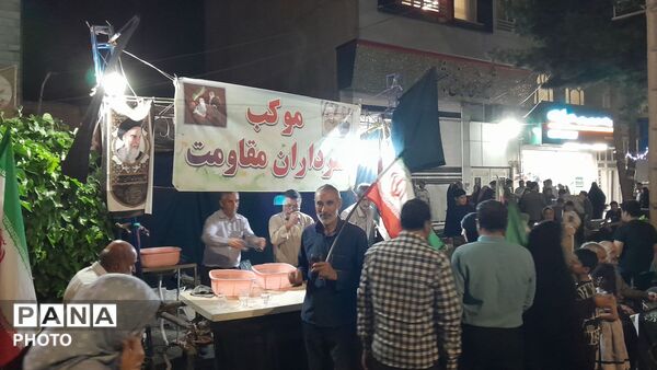  موکب سرداران مقاومت میزبان سنگربان نیشابوری برای هشتادمین شب 