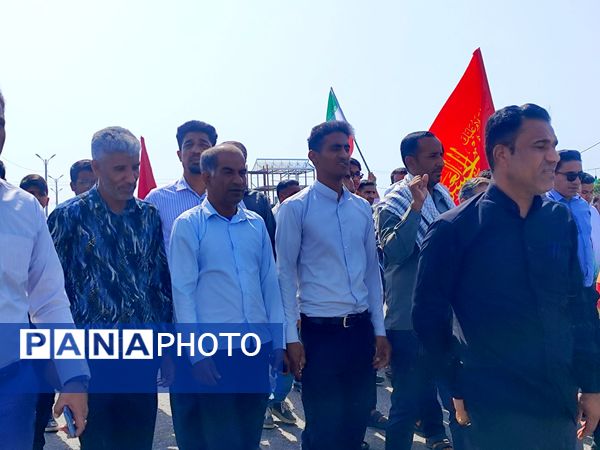 راهپیمایی خشم و نفرت بر علیه رژیم غاصب صهیونیستی در سندرک 