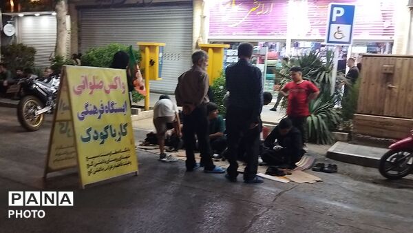 موکب واکس صلواتی روستای باغشن گچ نیشابور در نود و نهمین شب از اجتماعات 
