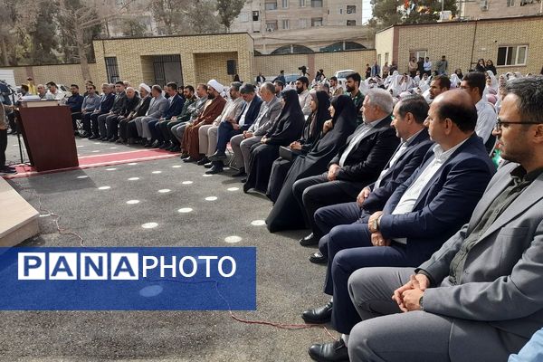 طلوع علم در مدرسه روشنگر با نغمه زنگ مهر