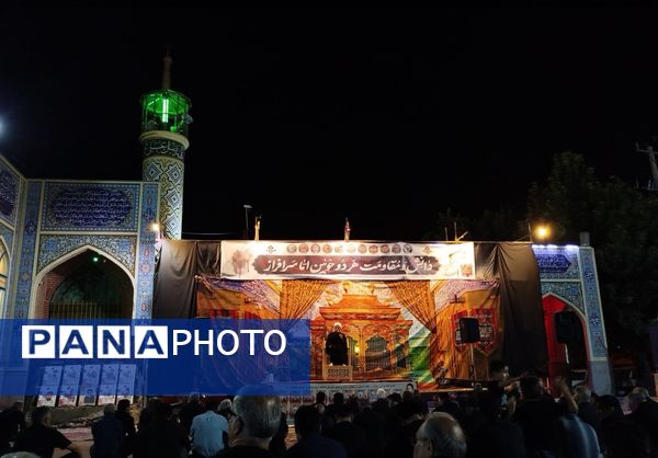 عزاداری  شب تاسوعای حسینی در مسجد شهدای گمنام 