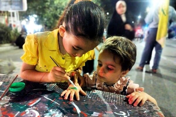 دوربین خبرنگاران پانا به سوی کودکان موکب فرهنگیان 