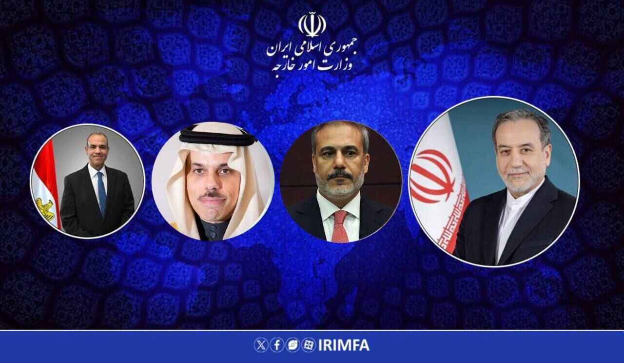 گفت‌‌وگوی عراقچی با وزیران خارجه ترکیه، مصر و عربستان سعودی