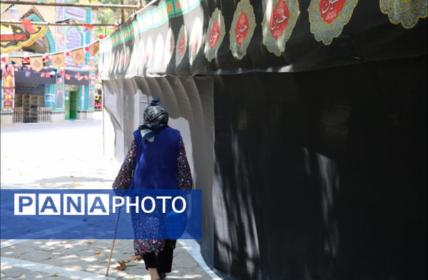 مراسم تاسوعای حسینی در روستای زیارت