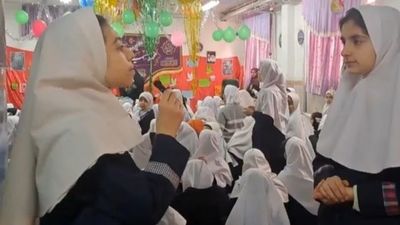 جشن نیمه شعبان در مدرسه سیدمیرزایی 