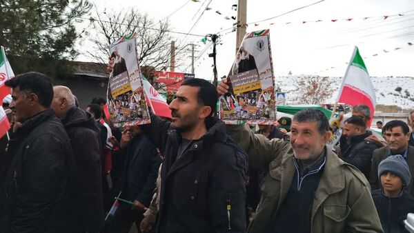 راهپیمایی یوم الله ۲۲ بهمن در شهرستان باشت با حضور گرم مردم