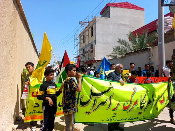 راهپیمایی روز قدس در تنگستان، شبانکاره، سعدآباد و بوشهر