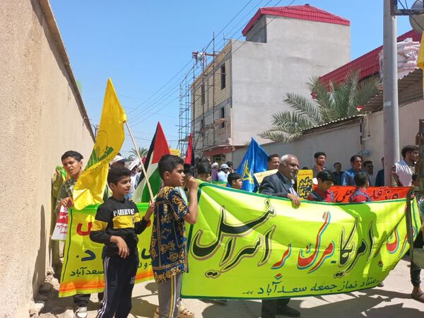 راهپیمایی روز قدس در تنگستان، شبانکاره، سعدآباد و بوشهر