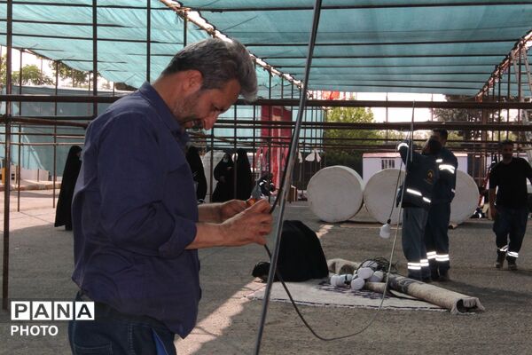 آماده‌سازی ایستگاه خدمت‌رسانی به زائران در محدوده فخر ایران نظرآباد