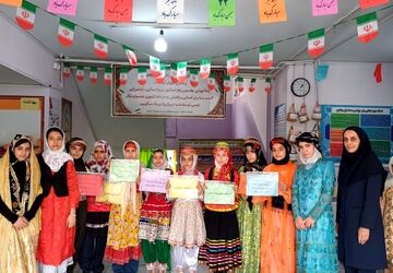 برگزاری اردوی درون مدرسه‌ای و شاداب سازی فضای مدرسه صابران یک