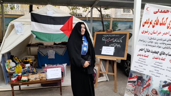 پویش مشق همدلی در ناحیه هفت مشهد 