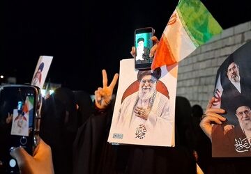 طوفان امید در خیابان‌های شهر باشت در سی دومین شامگاه عزاداری و مقاومت