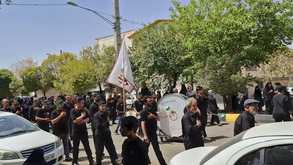 سوگواری روز عاشورا در شهر کهک قم