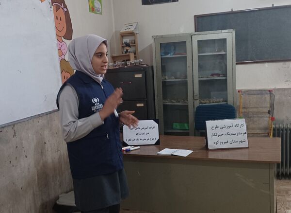 سومین کارگاه آموزشی ویژه‌‌ دانش‌آموز خبرنگاران پانا شهرستان فیروزکوه 