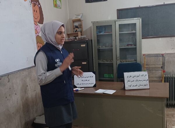 سومین کارگاه آموزشی ویژه‌‌ دانش‌آموز خبرنگاران پانا شهرستان فیروزکوه 