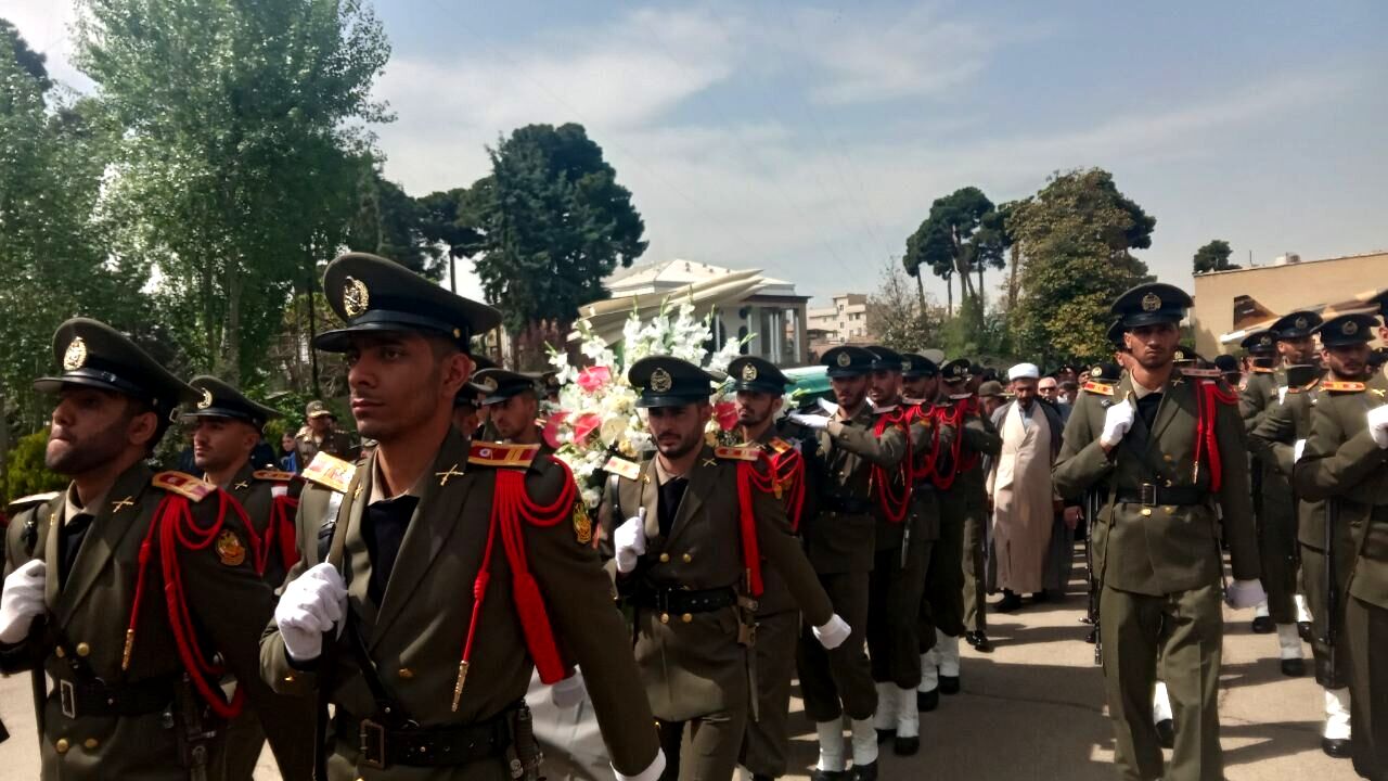 مراسم تشییع پیکر امیر «چگینی» برگزار شد