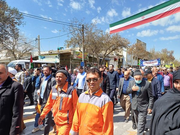 راهپیمایی روز جهانی قدس در شهرستان شیروان 