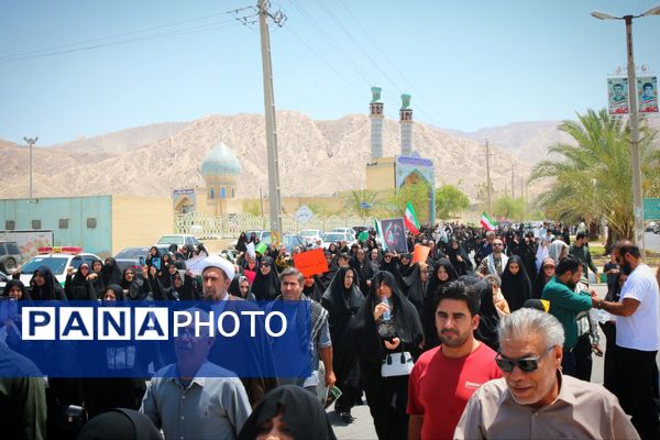 فریاد «مرگ بر اسرائیل» در لامرد طنین انداز شد