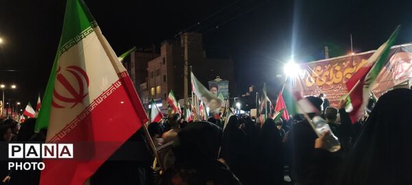 حضور گسترده مردم نیشابور در بلوار فضل 
