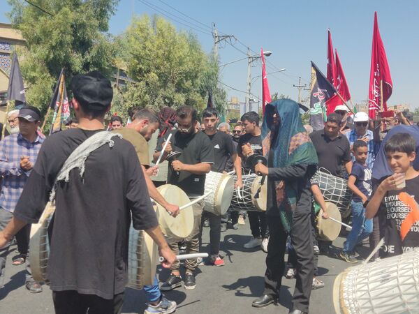 مراسم پیاده‌روی و عزاداری دلدادگان اربعین در شیراز