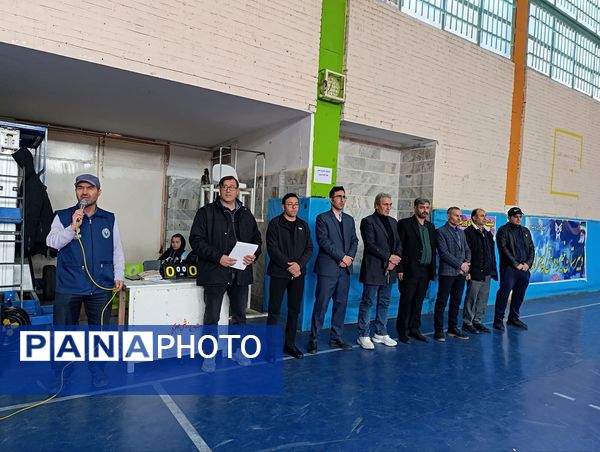 افتتاحیه مسابقات جام اقتدار فوتسال در سالن ۱۳ آبان شهرستان شیروان 