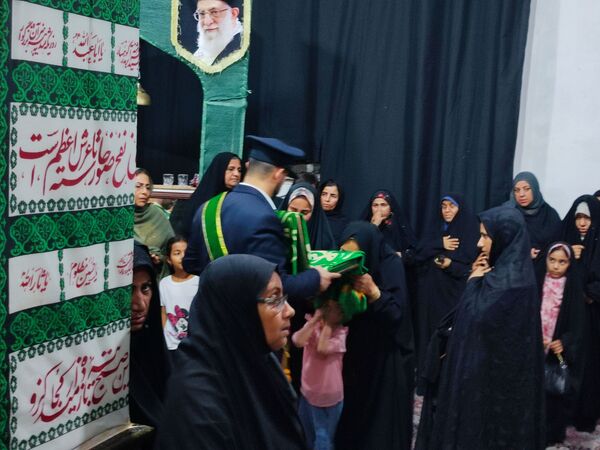 پرچم متبرک حضرت معصومه(س) بوموسی را عطر آگین کرد