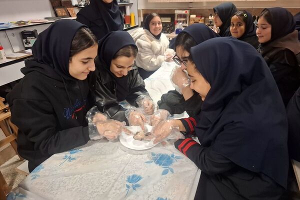 کارگاه تشریح قلب برای دانش آموزان فرزانگان شهرستان ملارد