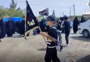 عرض ارادت اهالی ورجان قم به سیدالشهدا(ع)