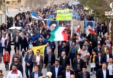 جشن و شور انقلابی در شهرستان زارچ