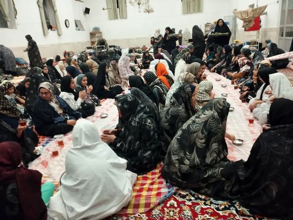 مراسم اعتکاف در مسجد روستای مهدی آباد خلیل آباد