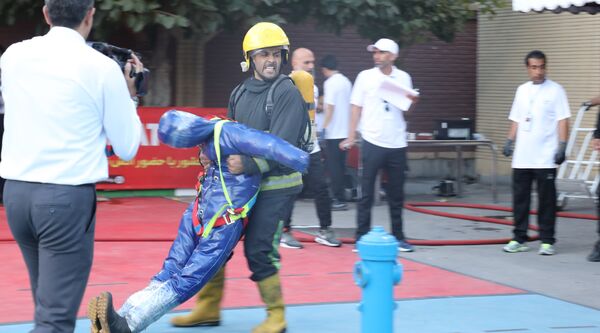 مسابقات عملیاتی ورزشی آتش‌نشانان در مشهد