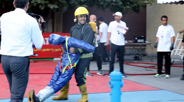 مسابقات عملیاتی ورزشی آتش‌نشانان در مشهد