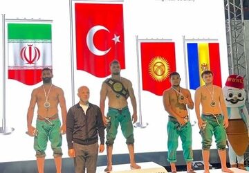 نایب قهرمانی ‌غرورآفرین ایران در کشتی پهلوانی ‌ترکیه