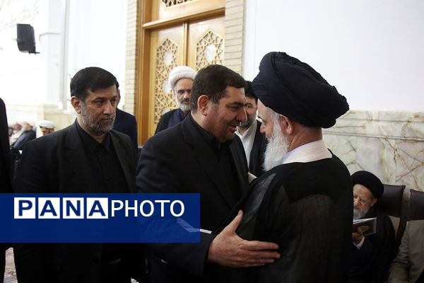 مراسم هفتم شهدای خدمت با حضور سرپرست ریاست جمهوری در قم