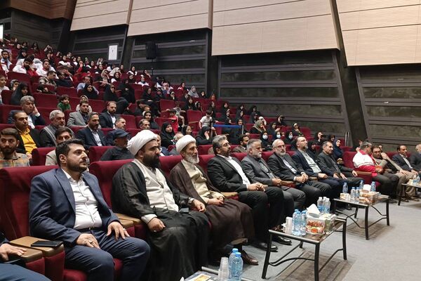 آیین گرامی داشت اولین سالگروز شهادت شهدای خدمت در سالن باغ ملی شهرستان قدس