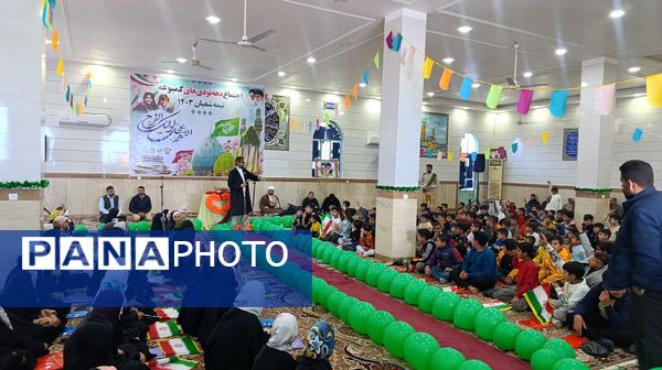 جشن نیمه شعبان باحضور دهه نودی‌های روستای گمبوعه بزرگ