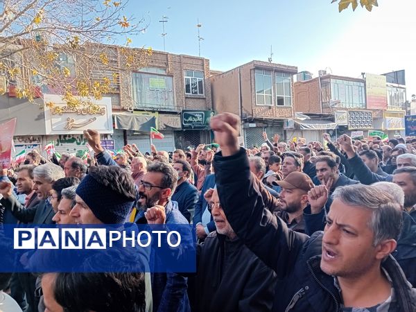 راهپیمایی میثاق با ولایت و محکوم نمودن اغتشاشات گروه های تروریستی در کاشمر