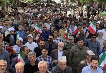 راهپیمایی مردم شهرستان سملقان در محکومیت رژیم صهیونیستی 