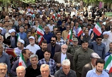 راهپیمایی مردم شهرستان سملقان در محکومیت رژیم صهیونیستی 