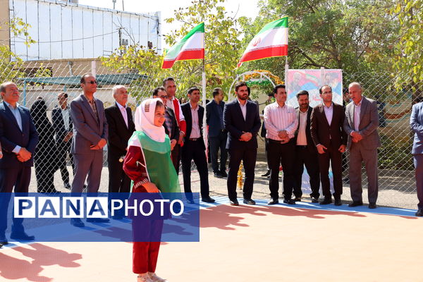 افتتاح زمین والیبال در بافت