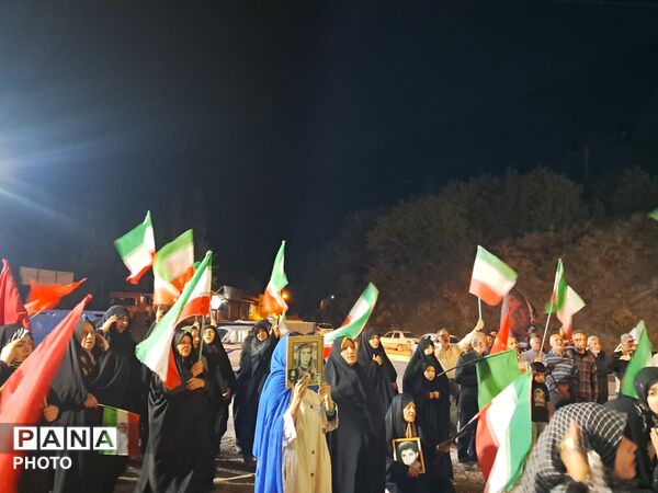حضور پرشور مردم بخش آسارا در صد و پنجاه و یکمین شب تجمعات مردمی 