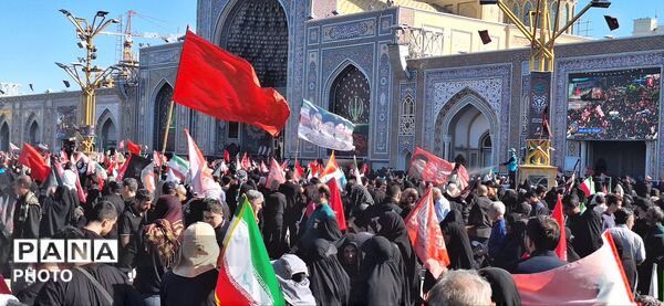 تشییع باشکوه رهبر انقلاب در مشهد 