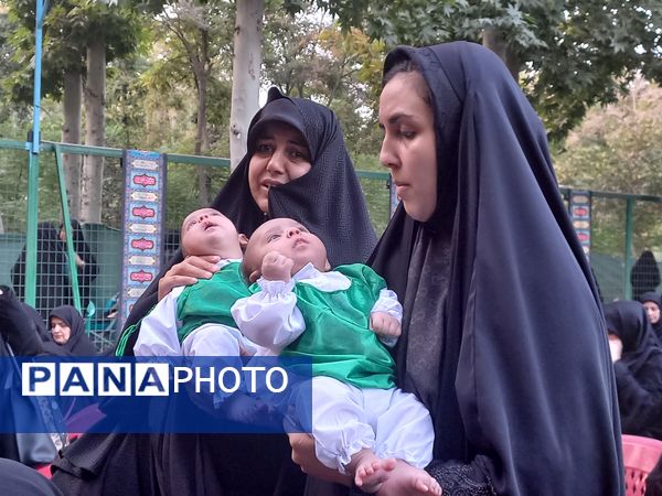  مراسم شیرخوارگان حسینی در باغ فردوس استان اصفهان