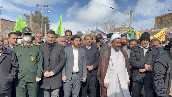راهپیمایی باشکوه یوم الله ۲۲بهمن در شهرستان خواف