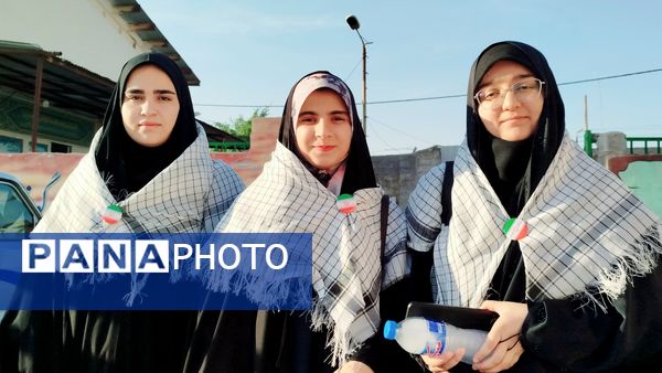 اعزام ۴۰ دانش‌آموز دختر لنده‌ای به مناطق عملیاتی جنوب کشور