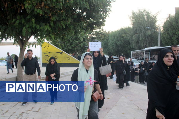 پیاده‌روی جاماندگان اربعین حسینی در بوشهر